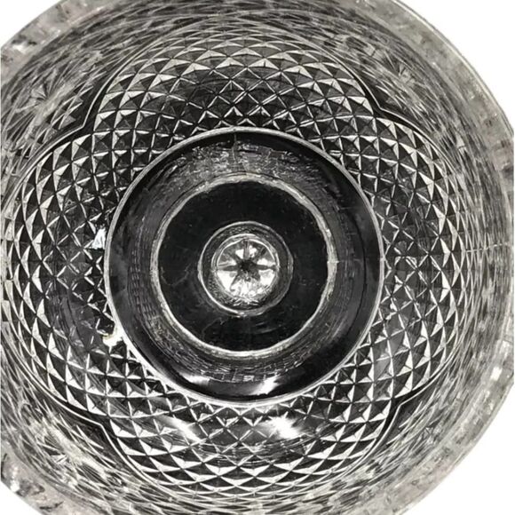Avon Vintage Clear Patterned Glass Round Covered Butter Dish 1970’s - Picture 5 of 5